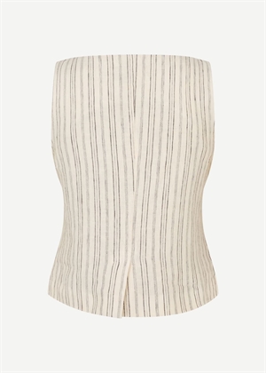Saloves vest 14329 Bone stripe Samsøe